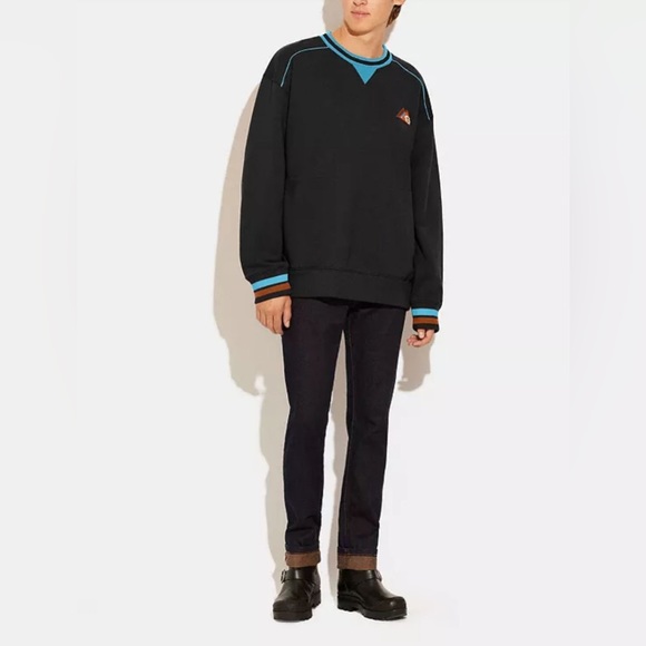 COACH Solid Black Sweatshirt XL - Picture 4 of 4